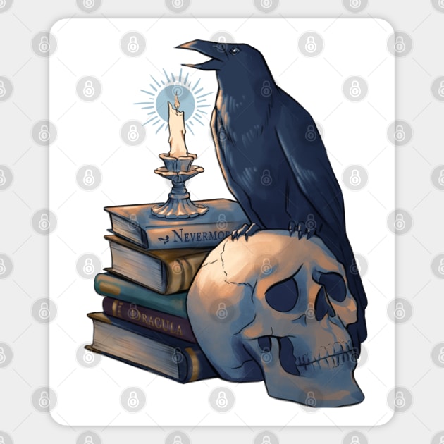 Nevermore Crow Magnet by Molly11